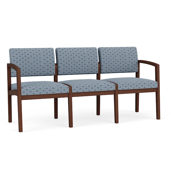 Lesro 3 Seat Tandem Seating W/ No Center Arms, 65 in W 26 in L 31.5 in H, Lenox Series LW3101 - main